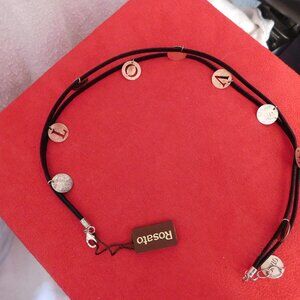 Ladies Rosato Two Tone/14K/925 Gold Plated Silver Necklace - Made in Italy